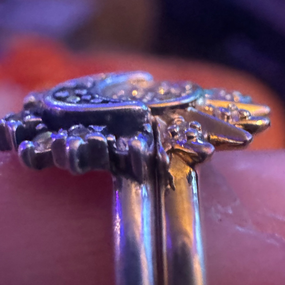 Pandora Silver Sun and Moon Ring Set - Picture 9 of 9